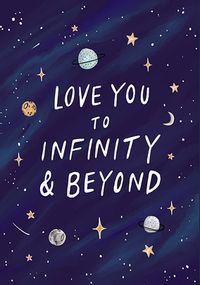 Love  You To Infinity Valentine Card
