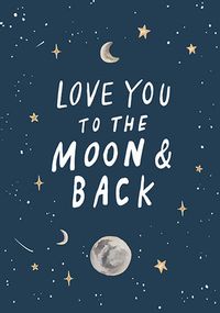 Tap to view Love You To The Moon Valentine Card