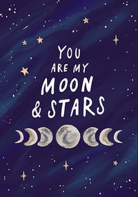 Tap to view You Are My Moon And Stars Valentine Card