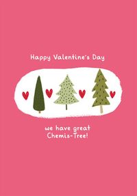 Chemis-tree Valentine's Day Card