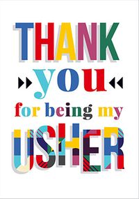 Tap to view Wedding Thank You Usher Card