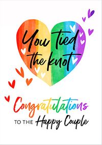 You Tied The Knot Wedding Card