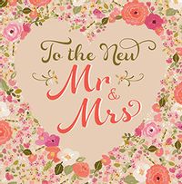 Tap to view The New Mr & Mrs Wedding Card
