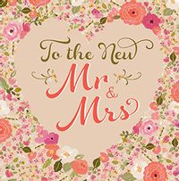 Tap to view The New Mr & Mrs Wedding Card