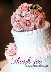 Tap to view Special Friends Wedding Thank You Card