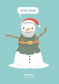 Tap to view Ho Ho Snowdor Christmas Card