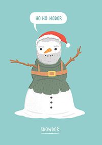 Tap to view Ho Ho Snowdor Christmas Card