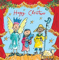 Quentin Blake School Nativity Christmas Card
