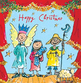 Quentin Blake School Nativity Christmas Card