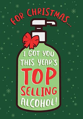 ZDISC - Top Selling Alcohol Christmas Card