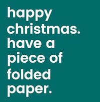 Tap to view Folded Paper Christmas Card