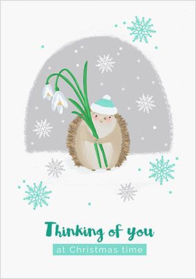 Thinking of You at Christmas Time Card  Funky Pigeon