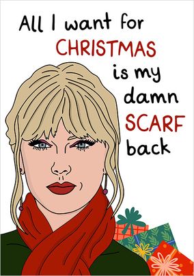 Christmas Scarf  Spoof Card