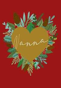 Tap to view Nanna heart Christmas Card