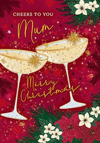 Cheers to Mum Gin Christmas Card