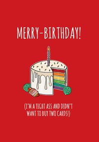 Merry Birthday Funny Card