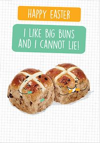 Tap to view Big Hot Cross Buns Easter Card