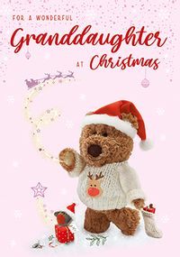 Tap to view Barley Bear For A Wonderful Granddaughter Christmas Card