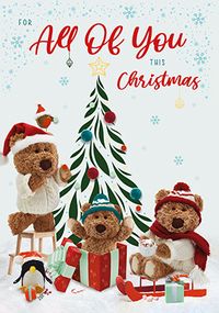Tap to view Barley Bear For All Of You Christmas Card