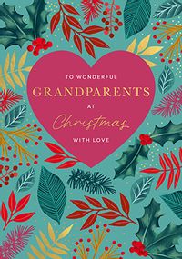 Tap to view Poinsettia Print Grandparents Christmas Card