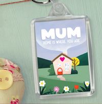 Tap to view Mum Home is Where You Are Mother's Day Keyring