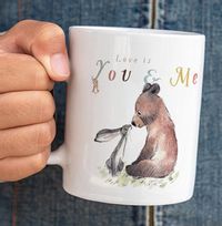Love is You and Me Anniversary Mug