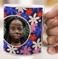 Floral Burst 20th Birthday Mug