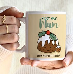 Mum From Your Little Pudding Christmas Mug