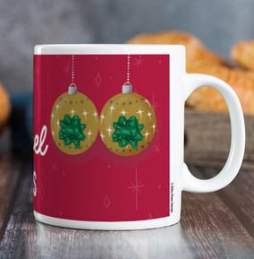 Tinsel Tits Christmas Mug