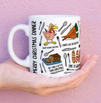 Merry Christmas Dinner Mug