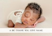Tap to view Thank You New Baby banner Personalised Card