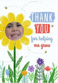 Tap to view Thanks for Helping Me Grow Teacher Photo Card