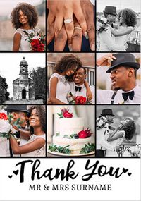 Tap to view Wedding Thank You 9 Photo Card