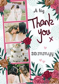 Tap to view Floral Wedding Thankyou Photo Card