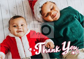 Thank You Photo Landscape Christmas Card