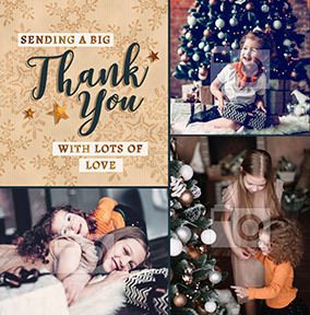 A Big Thank You Multi Photo Christmas Card