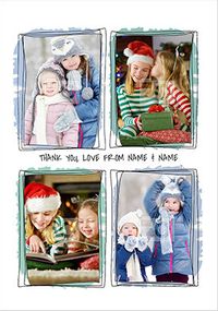 Tap to view Thank You Multi Photo Frames Card