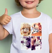 Tap to view Four Photo Collage Personalised Toddlers T-Shirt