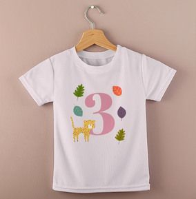 Number Toddlers T-Shirt - Pink