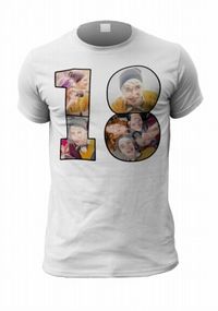 Tap to view 18th Birthday Photo Collage Mens T-Shirt