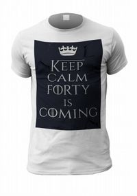 Tap to view Forty Is Coming Personalised Men's Birthday T-Shirt