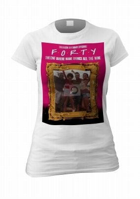 F.O.R.T.Y Women's Birthday Photo T-Shirt