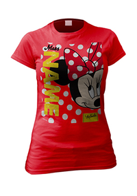 Tap to view Personalised Women's Minnie Mouse T-Shirt - Polka Dots