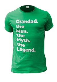 Tap to view Grandad, The Man, The Myth, The Legend Personalised T-shirt