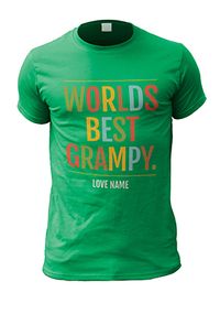 Tap to view Worlds Best Grampy Personalised T-Shirt