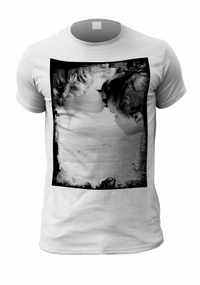 Personalised Photo Upload Black Grunge T-Shirt