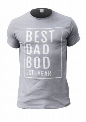 Best Dad Bod Personalised Men's T-Shirt