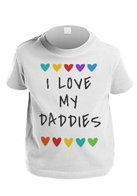 Tap to view I Love My Daddies Personalised Kid's T-Shirt