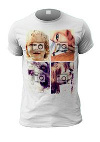 Tap to view Four Photo Collage Personalised T-Shirt