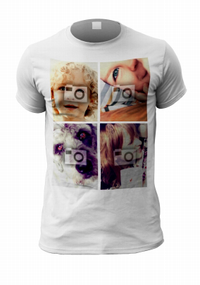Tap to view Four Photo Collage Personalised T-Shirt